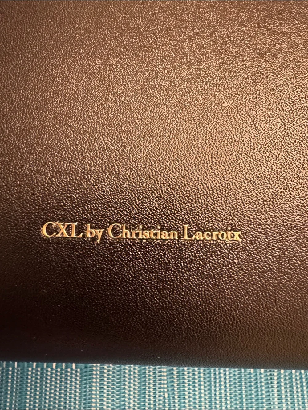 CXL by Christian Lacroix Black Clutch Detachable Chain Strap Gold Snap 9”x6”